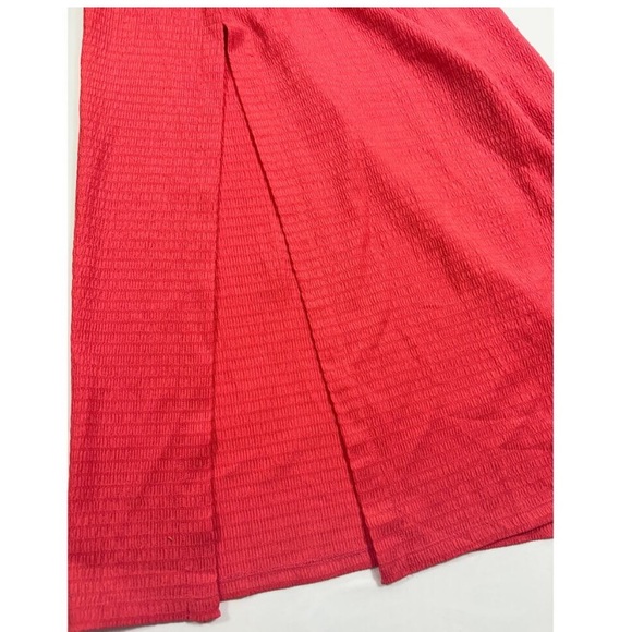 Michael Kors Smocked Square Neck Cami Dress Red Geranium‎ Size PM Stitch Fix NWT - Picture 7 of 15